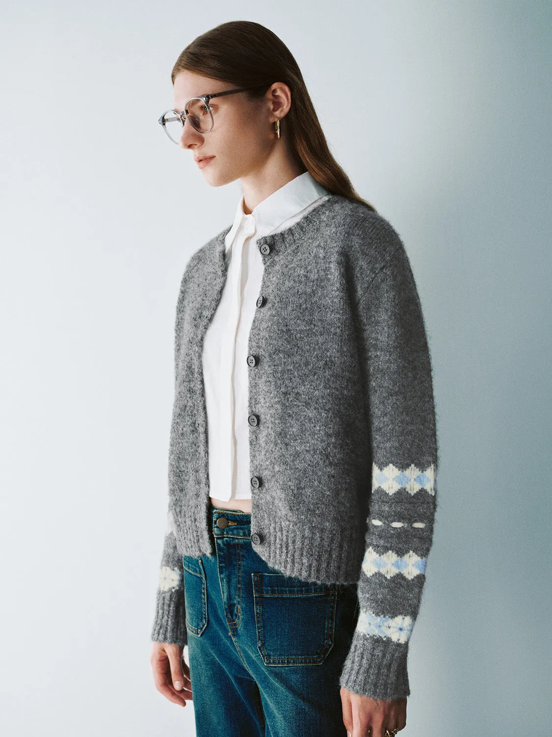 Button Up Straight Knitted Cardigans