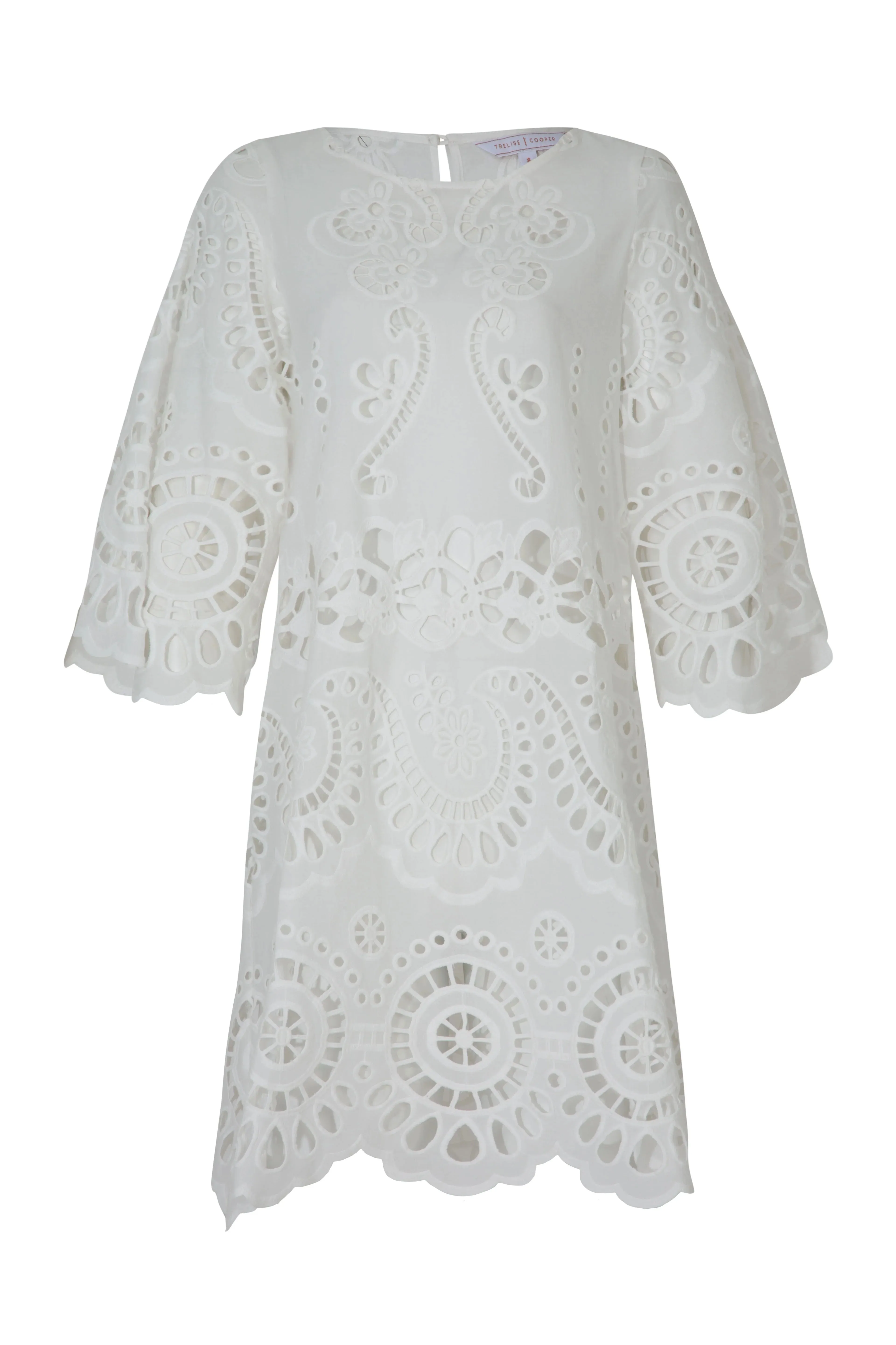 Can't Feel The Lace Dress - White