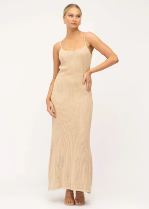 CARLI DRESS - BEIGE