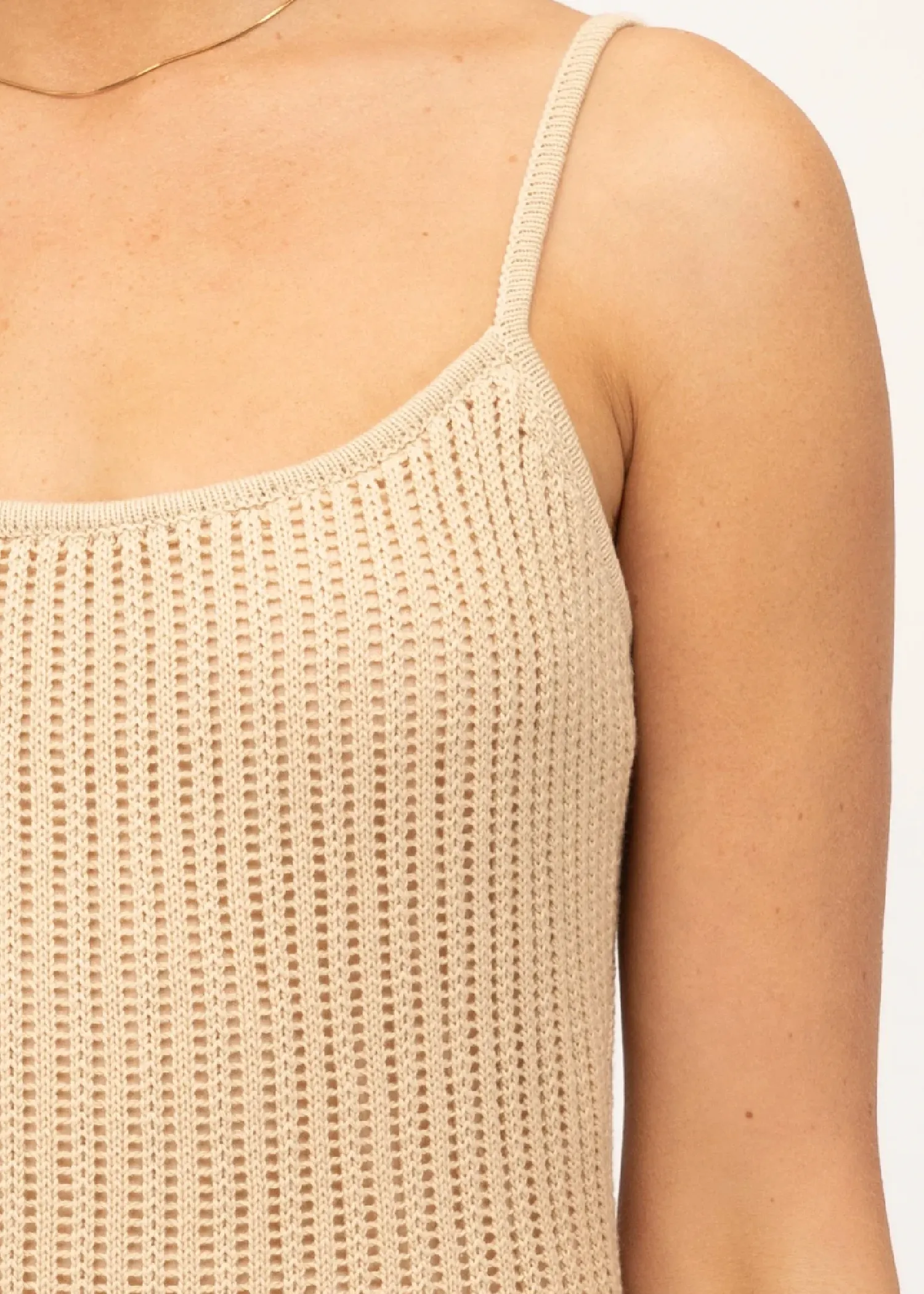 CARLI DRESS - BEIGE