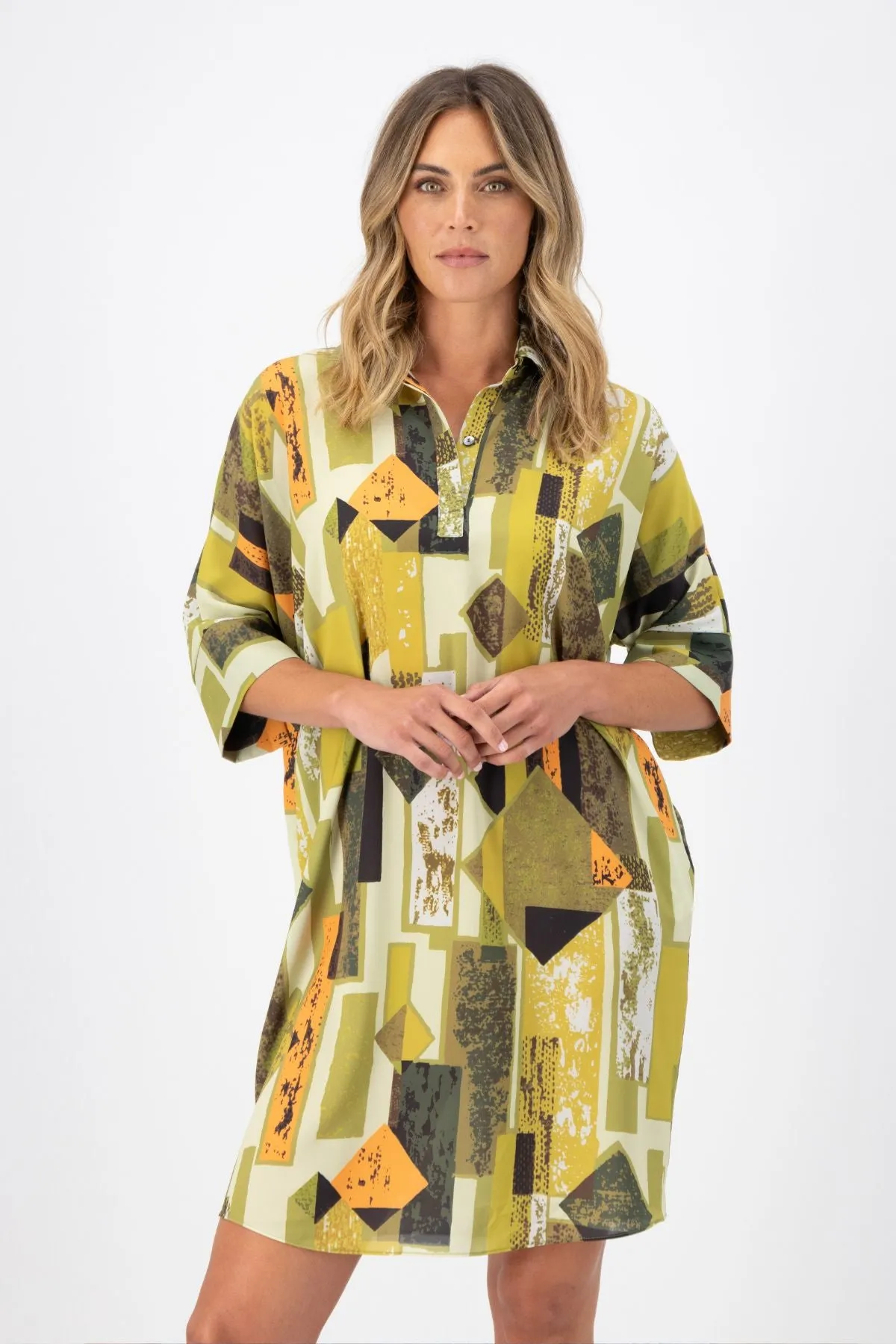 Casco Estilo Shift Dress Splice