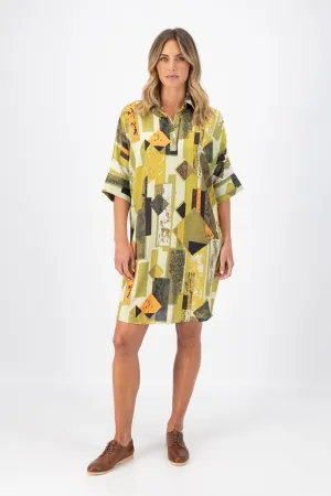 Casco Estilo Shift Dress Splice