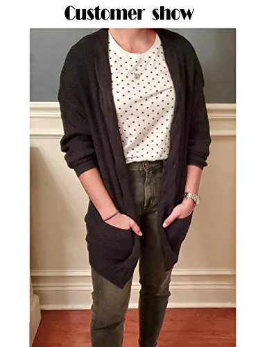 Casual Long Sleeve Cardigan with Pocket