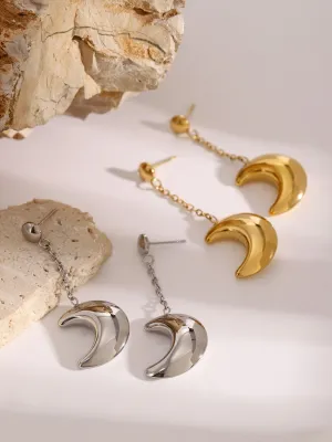 Celestial Cowgirl Moon Drop Earrings