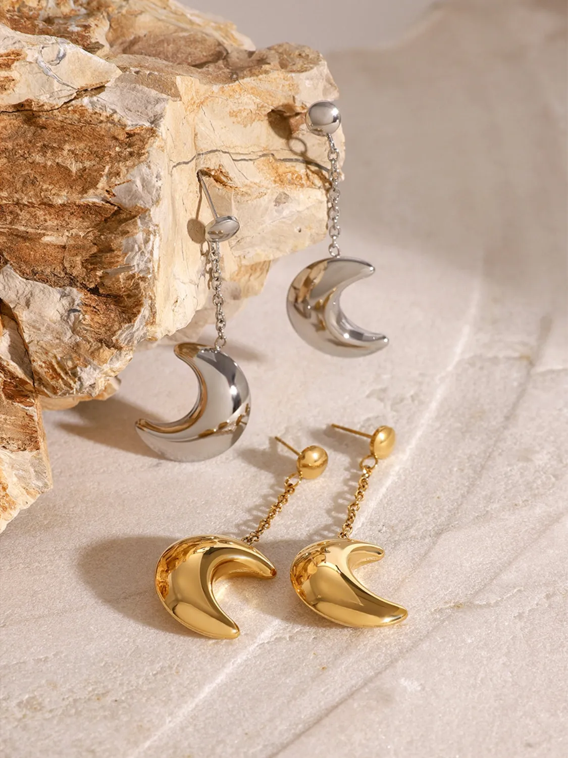 Celestial Cowgirl Moon Drop Earrings