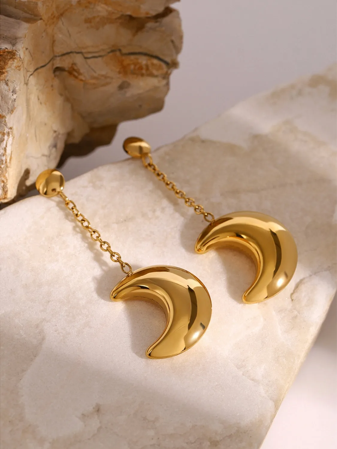 Celestial Cowgirl Moon Drop Earrings