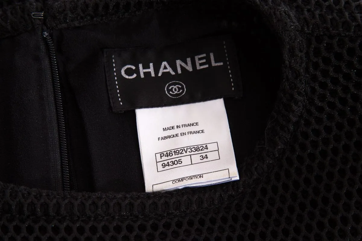 Chanel Black Sleeveless Dress SZ 34