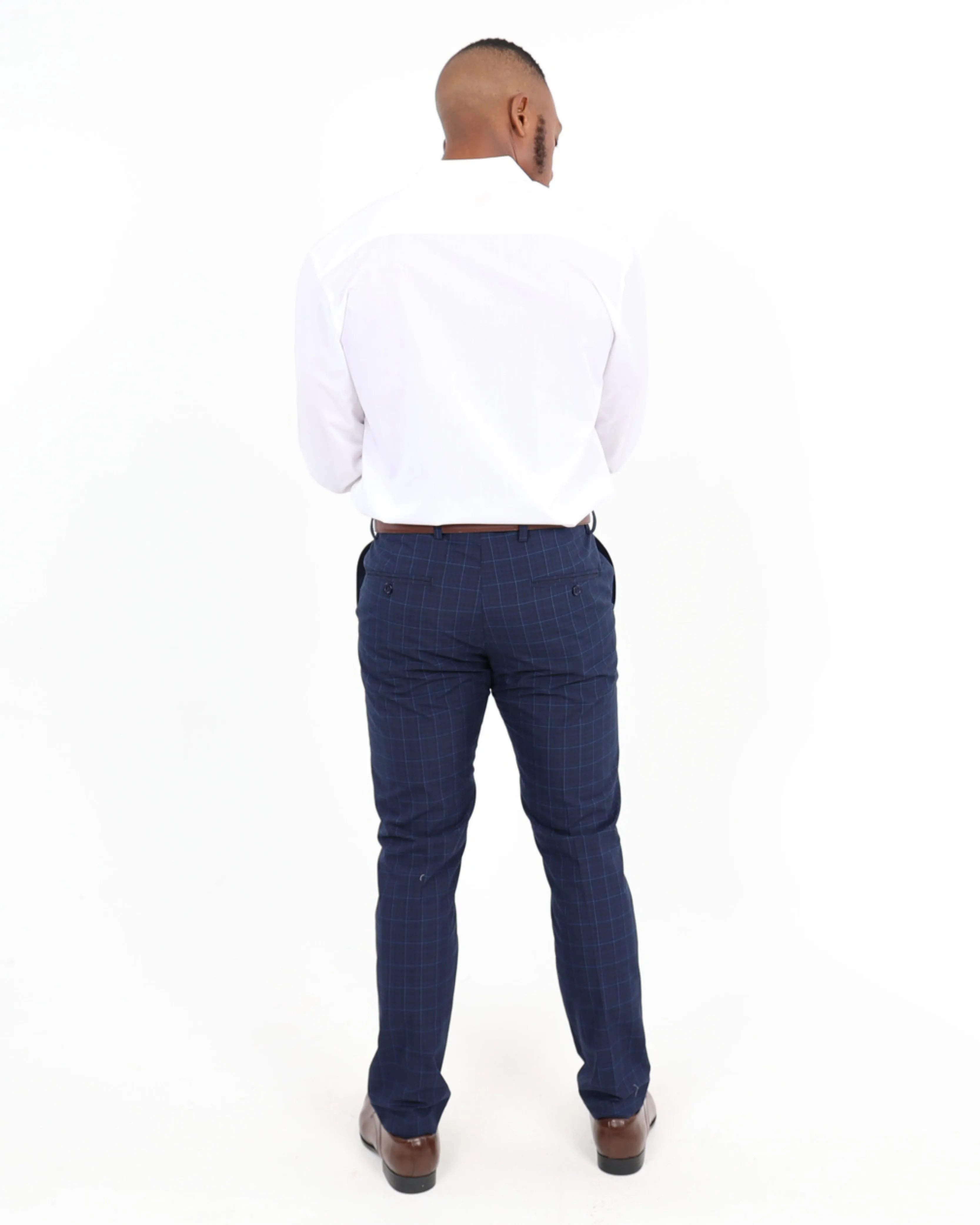 Check Slim Fit Formal Pants