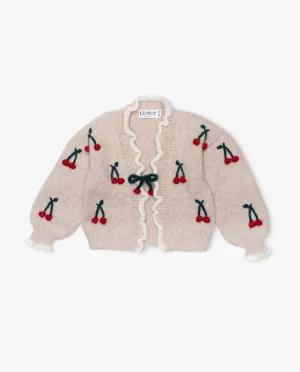 Cherries cardigan | Wheat