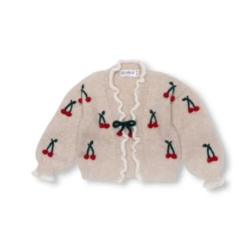 Cherries cardigan | Wheat