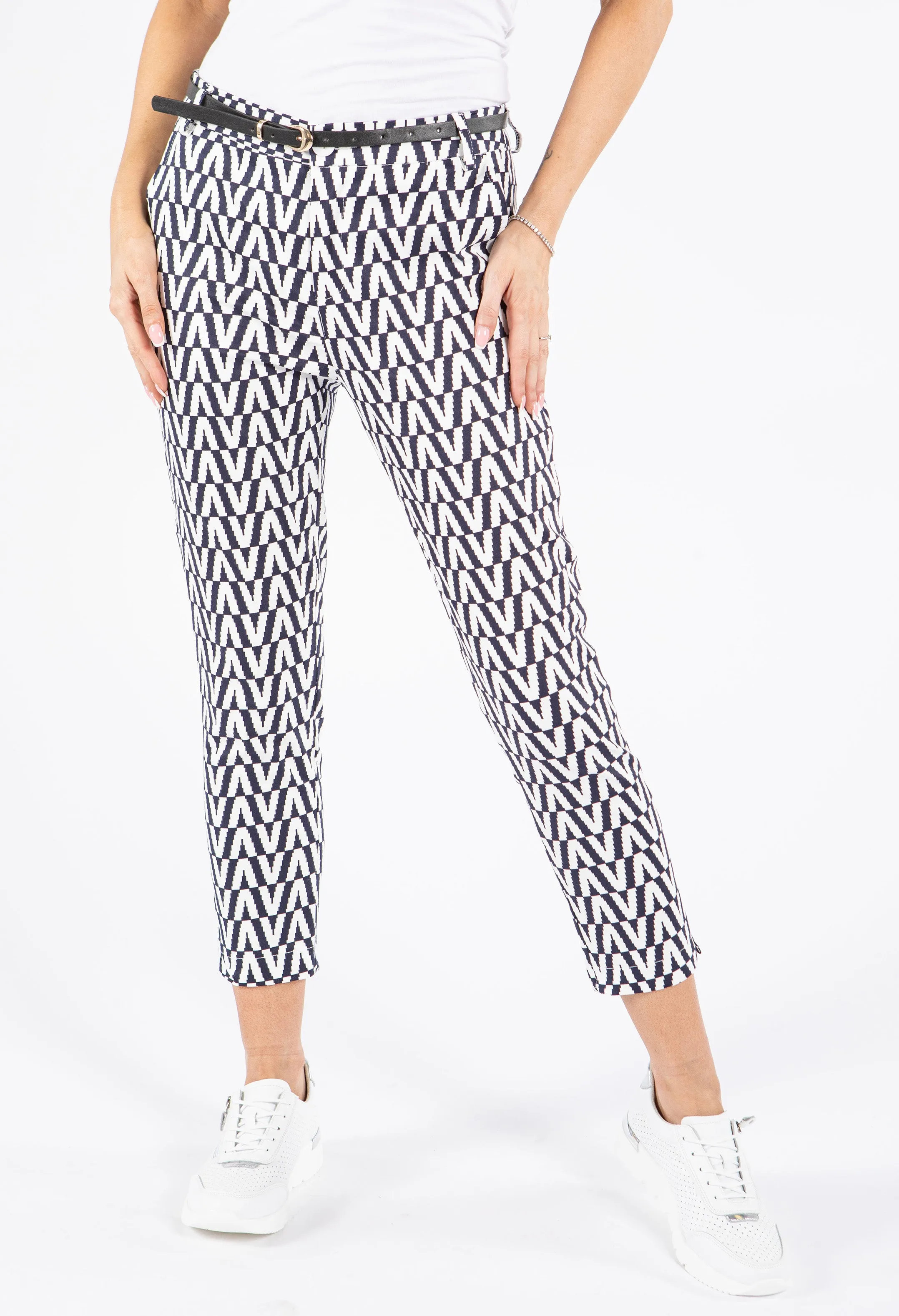 Chevron Slim Fit Trousers