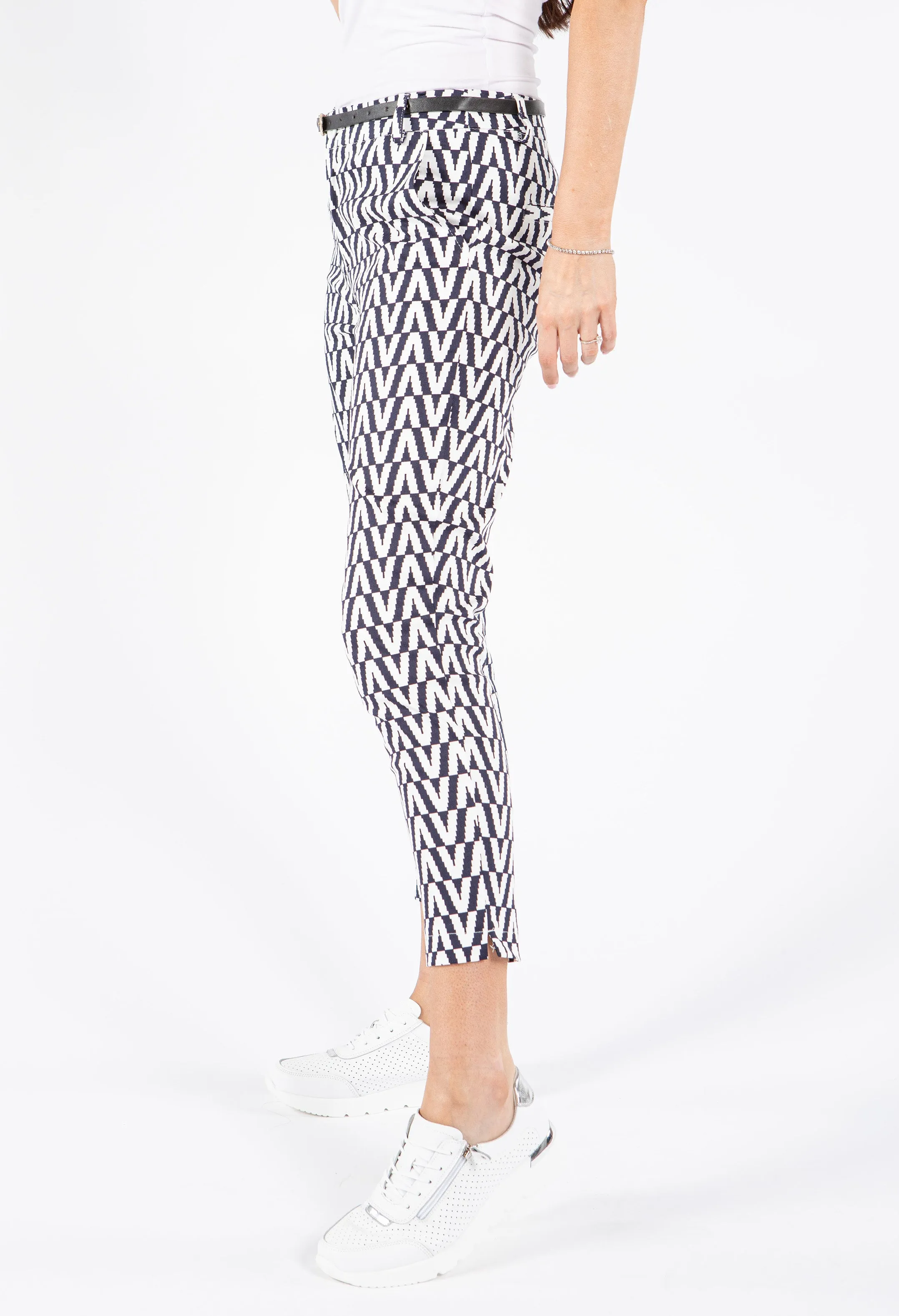 Chevron Slim Fit Trousers
