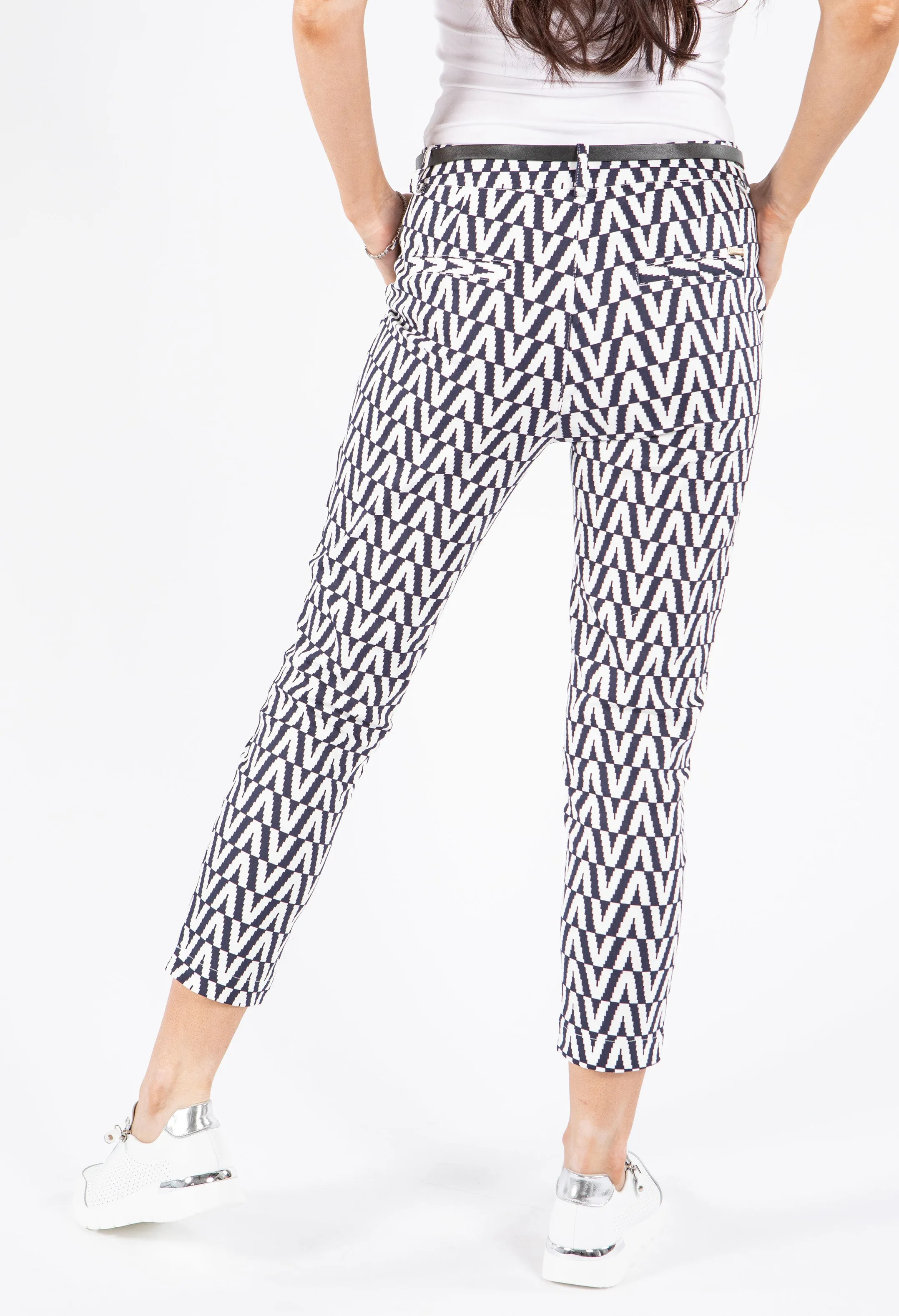 Chevron Slim Fit Trousers