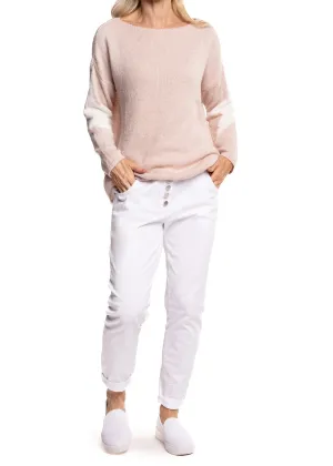 Claudia White Pant - Imagine Fashion