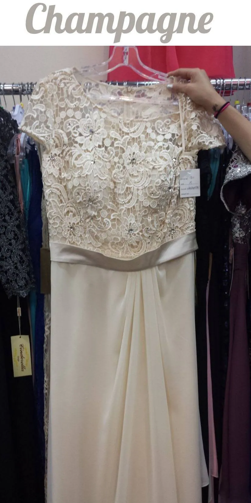 CLEARANCE - Cinderella Divine 1922 Long Dress Short Sleeve (Size 2XL)