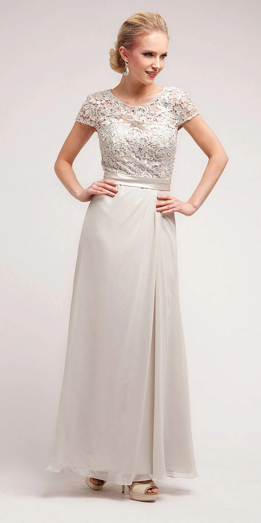 CLEARANCE - Cinderella Divine 1922 Long Dress Short Sleeve (Size 2XL)
