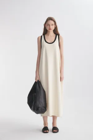 Contrasting Trim Dress