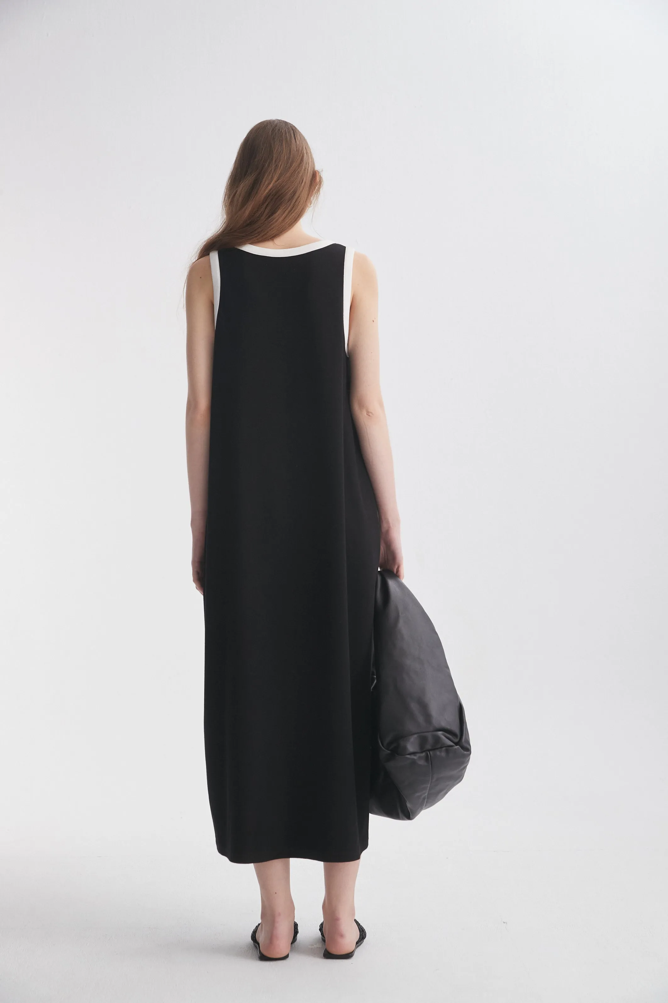 Contrasting Trim Dress