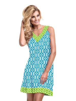 Coordinate Knit Dress V-Neck Sleeveless Pocket Style 225B21 TL