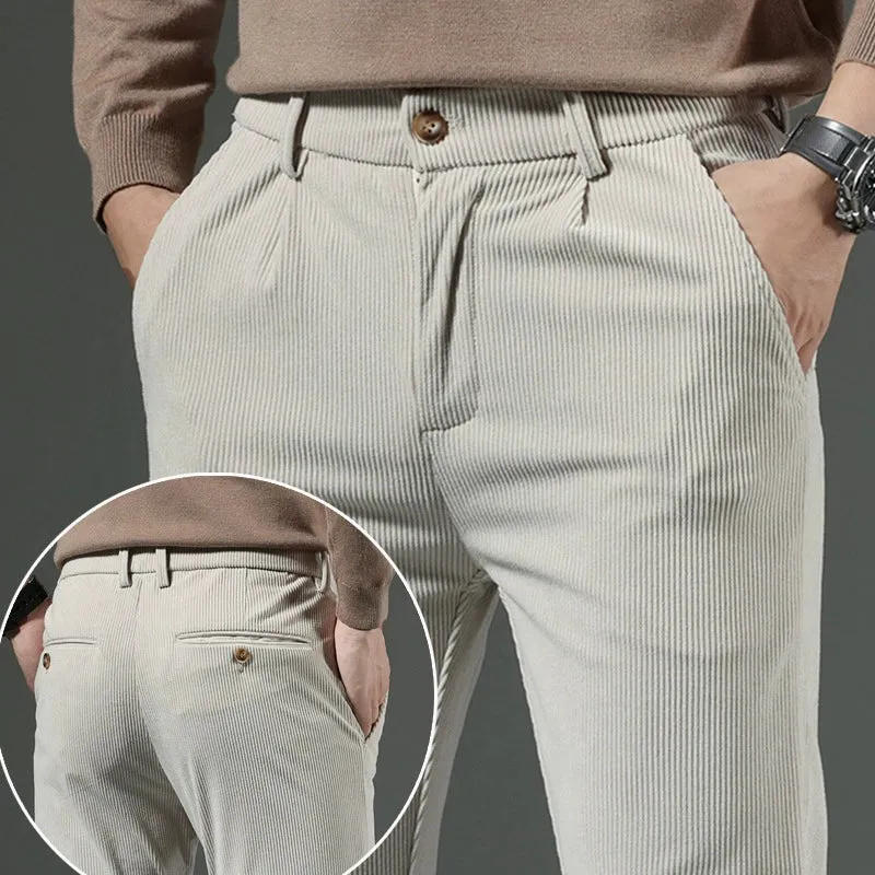 Corduroy Slim-Fit Pants