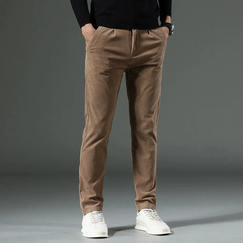 Corduroy Slim-Fit Pants