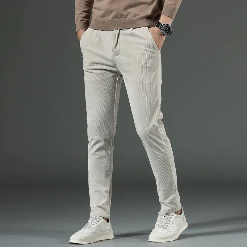 Corduroy Slim-Fit Pants