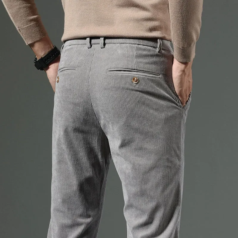 Corduroy Slim-Fit Pants