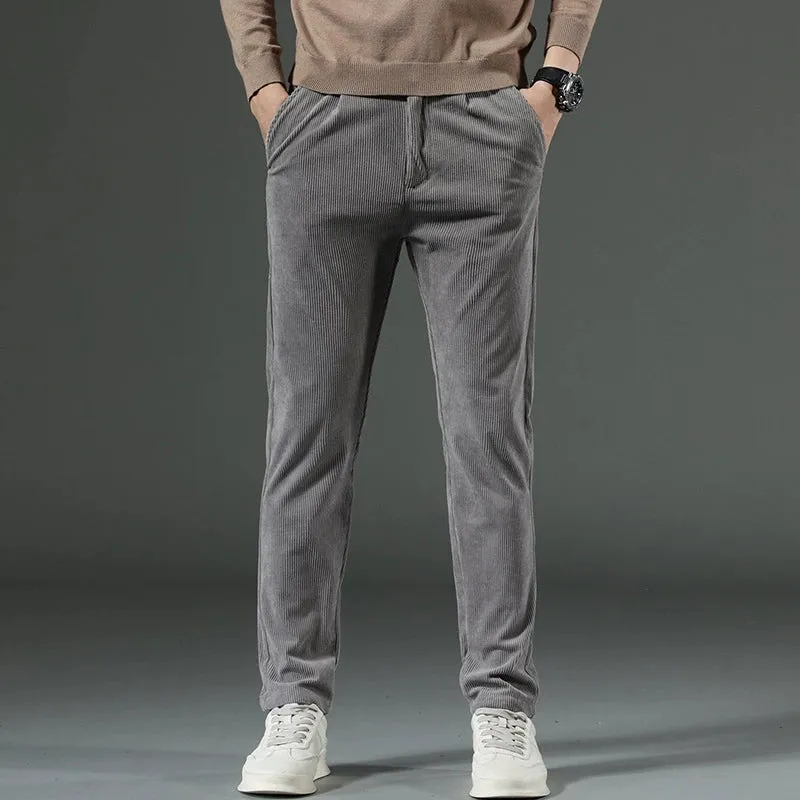 Corduroy Slim-Fit Pants