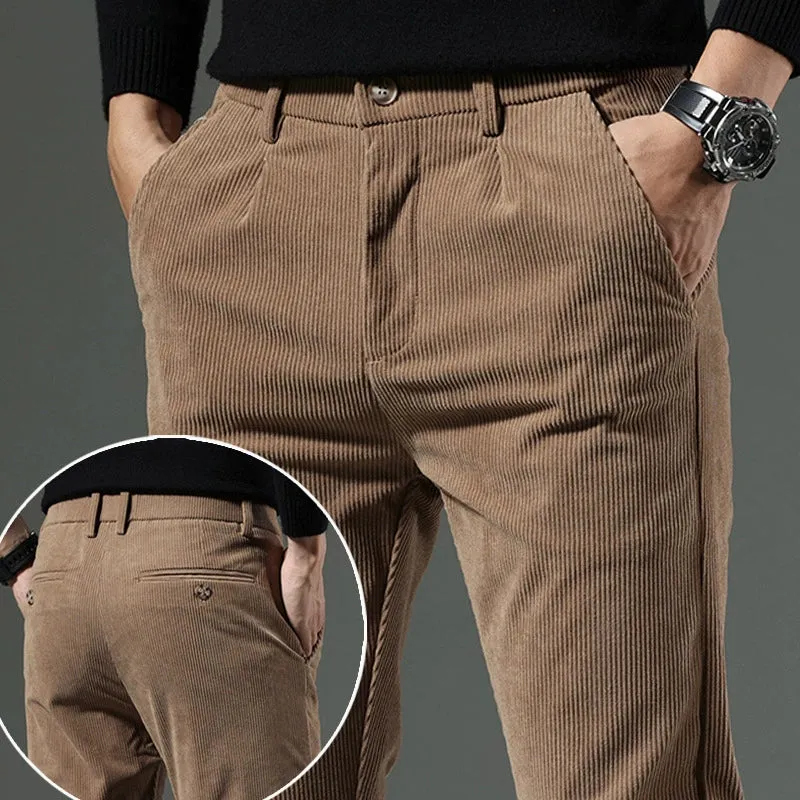 Corduroy Slim-Fit Pants