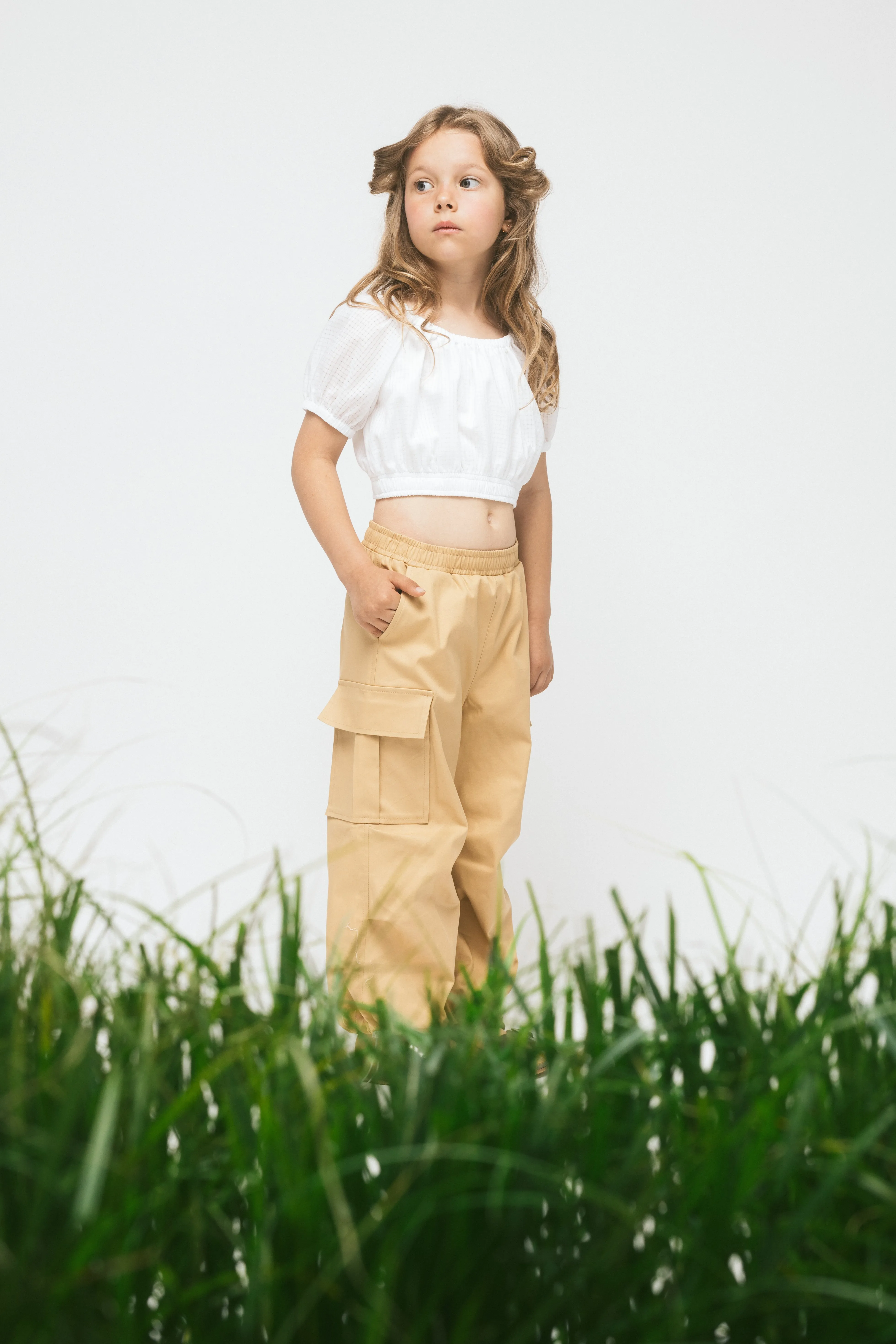 Cotton Cargo Pants Oasis, Brown