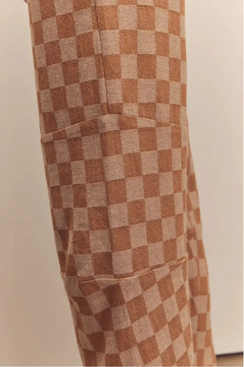 Cotton Check Pants