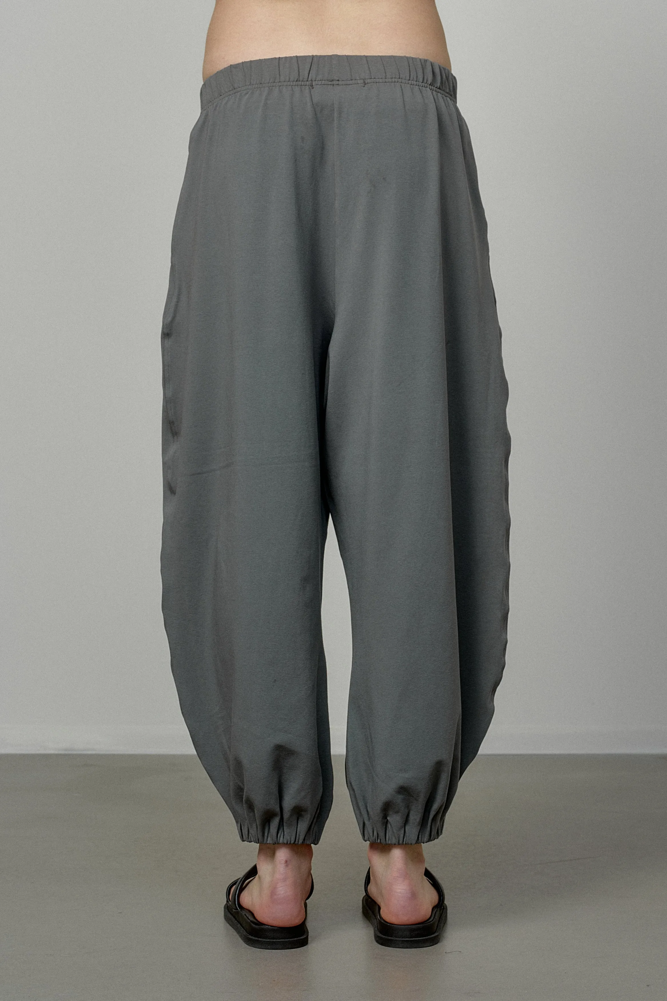 COTTON PANTS WITH ELASTIC WAIST AND CUFFS