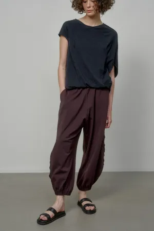 COTTON PANTS WITH ELASTIC WAIST AND CUFFS