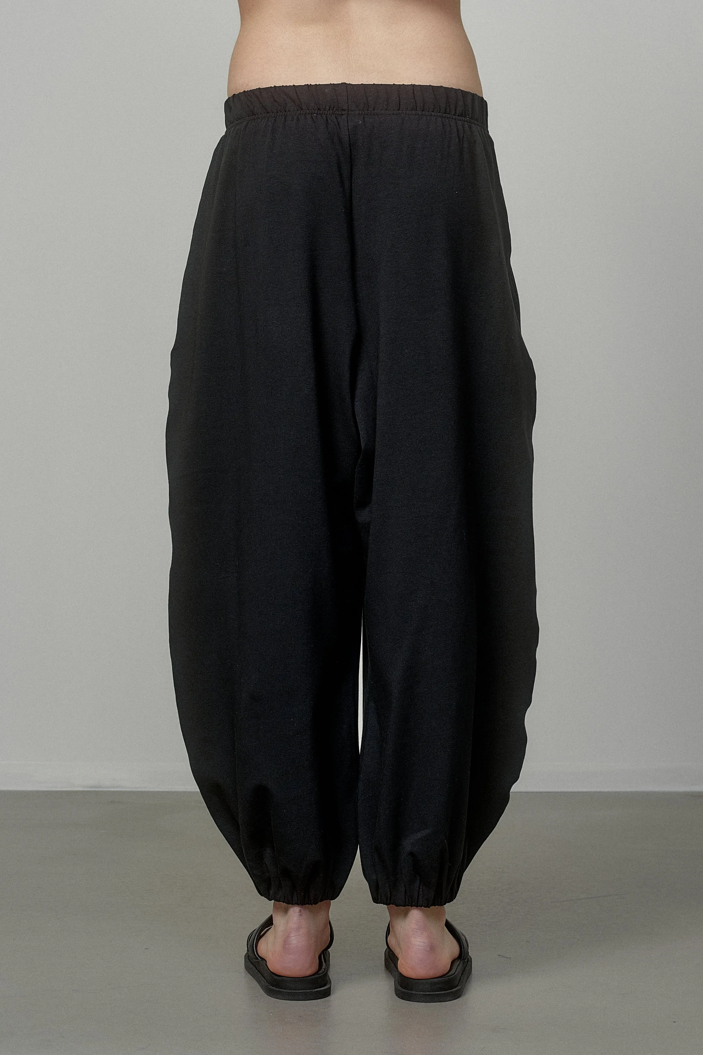 COTTON PANTS WITH ELASTIC WAIST AND CUFFS