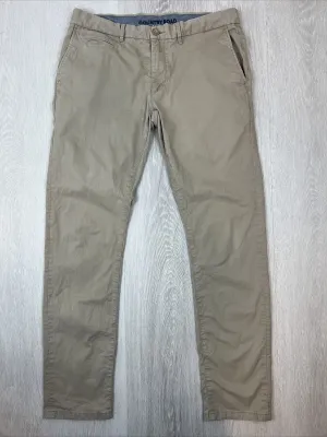 Country Road Mens Beige Slim Chinos Size 34