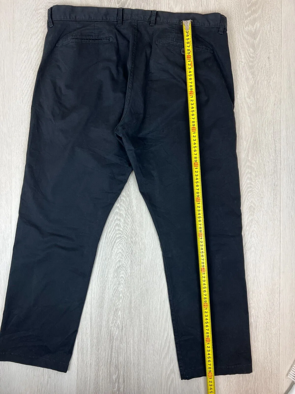 Country Road Mens Black Standard Fit Chinos Size 40
