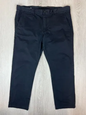 Country Road Mens Black Standard Fit Chinos Size 40