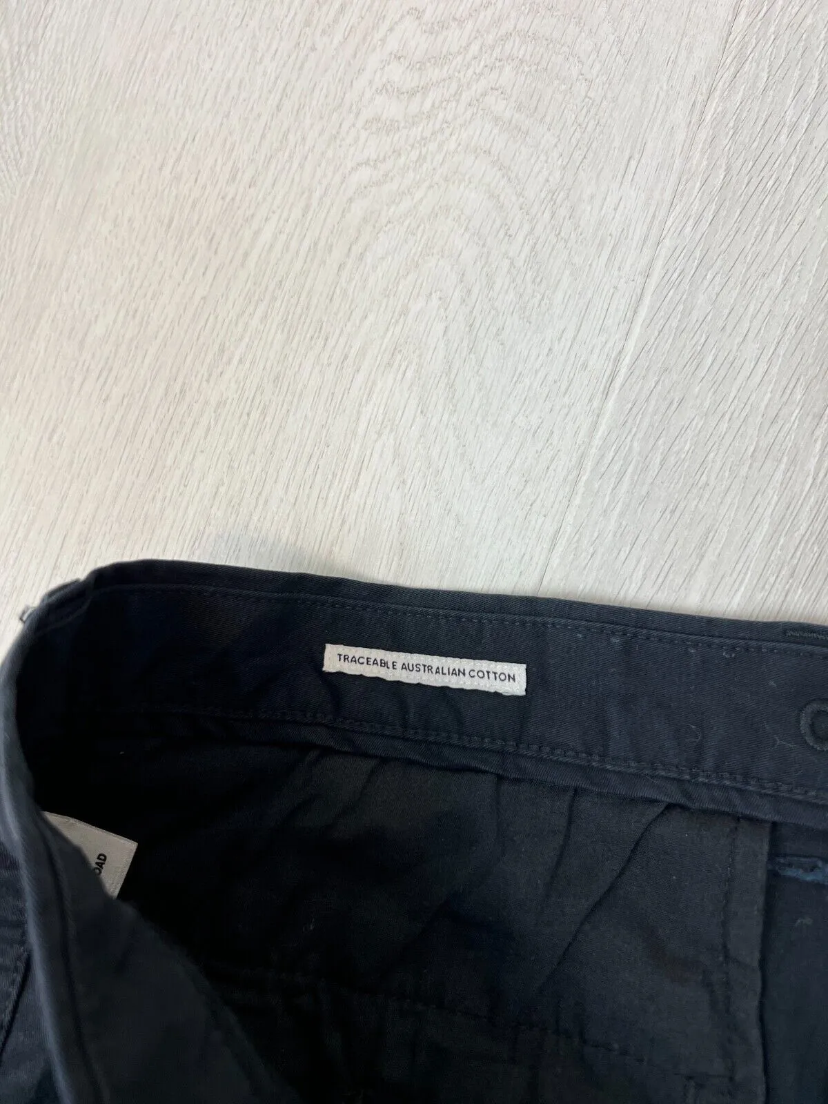Country Road Mens Black Standard Fit Chinos Size 40