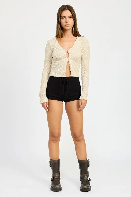Cropped Cardigan Top