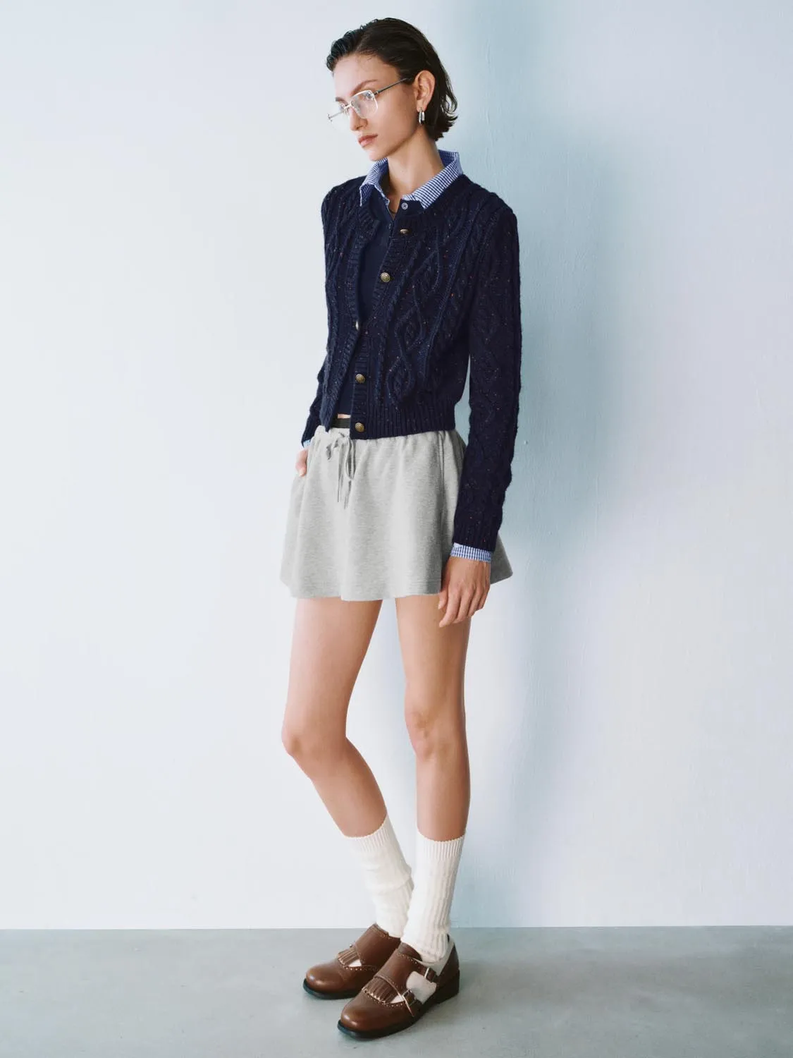 Cropped Knitted Cardigans
