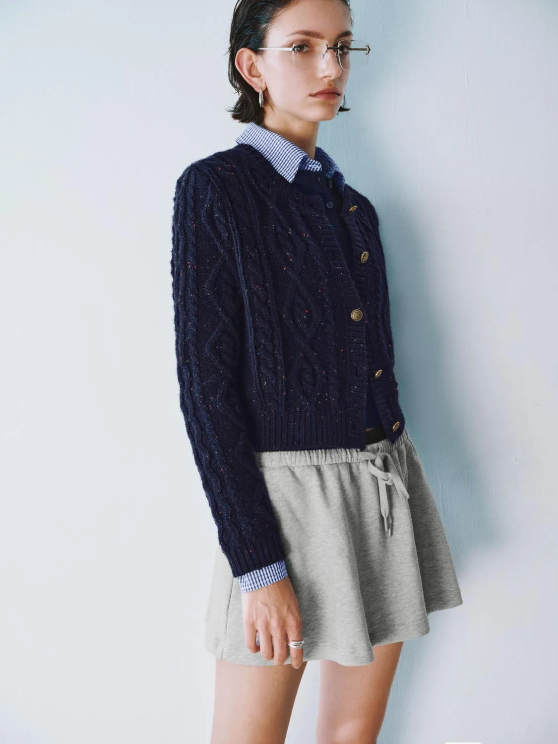 Cropped Knitted Cardigans