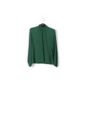 Dark green loose-fit top