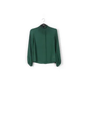 Dark green loose-fit top