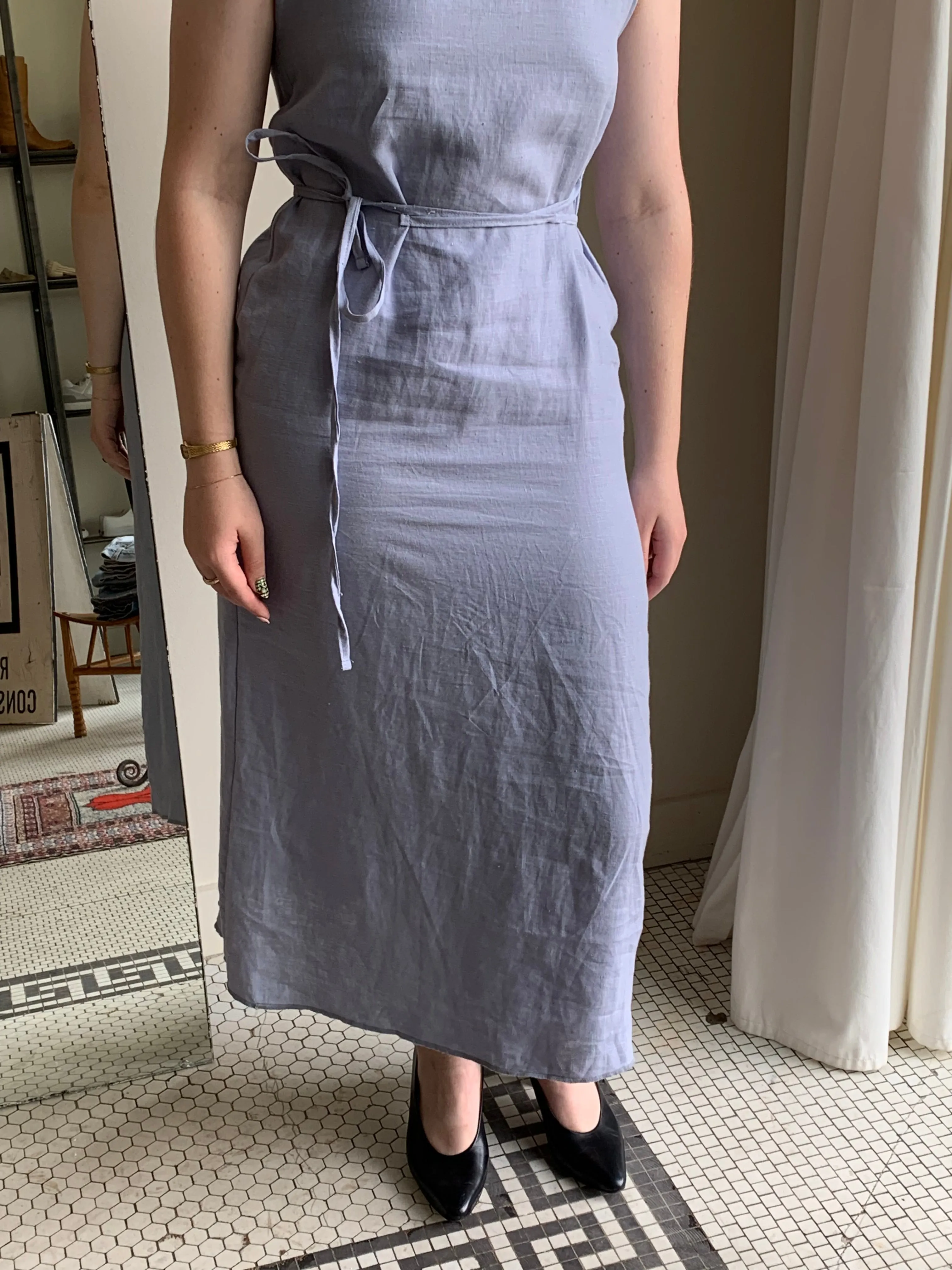 Deiji Studios linen midi dress