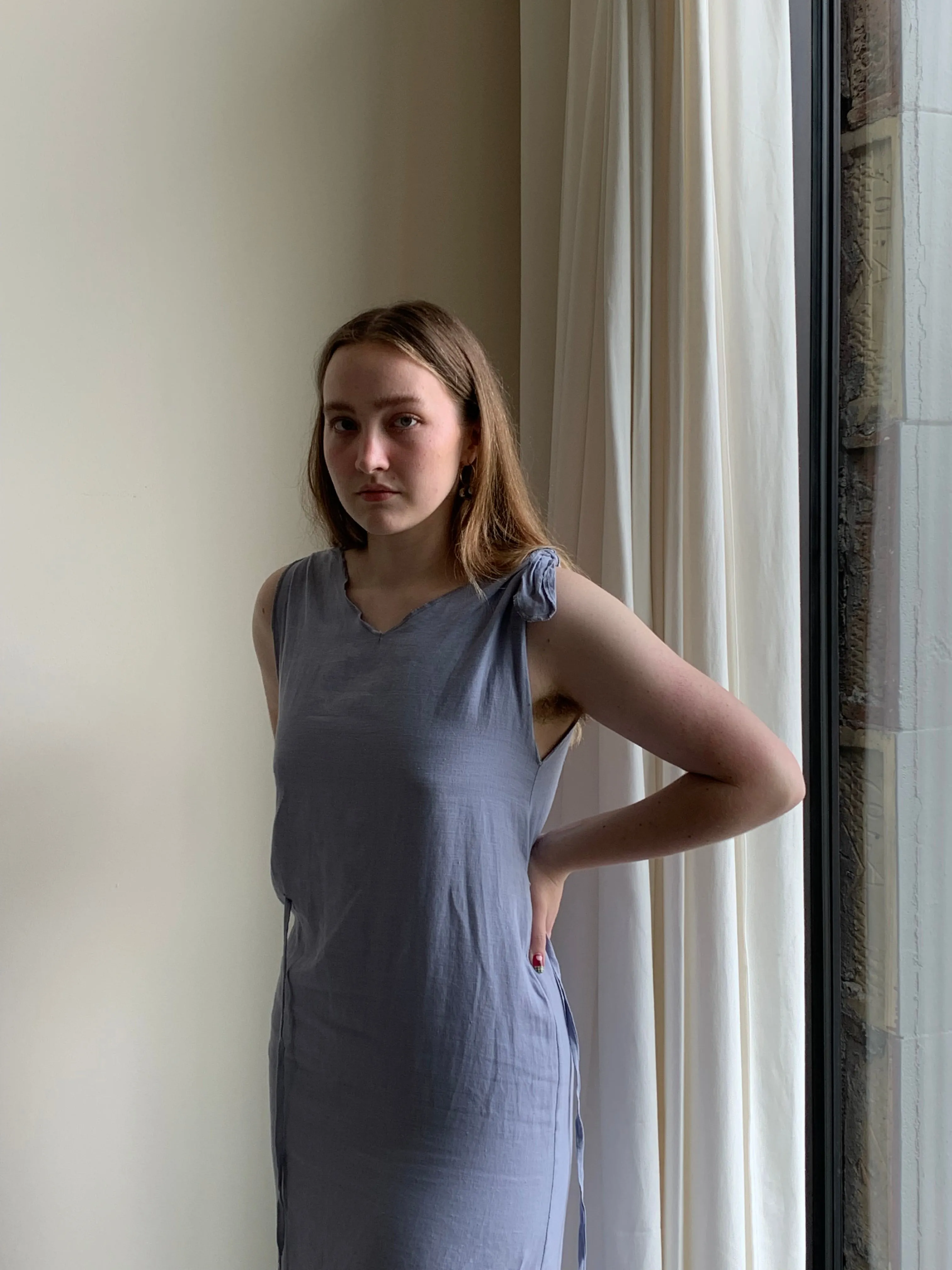 Deiji Studios linen midi dress