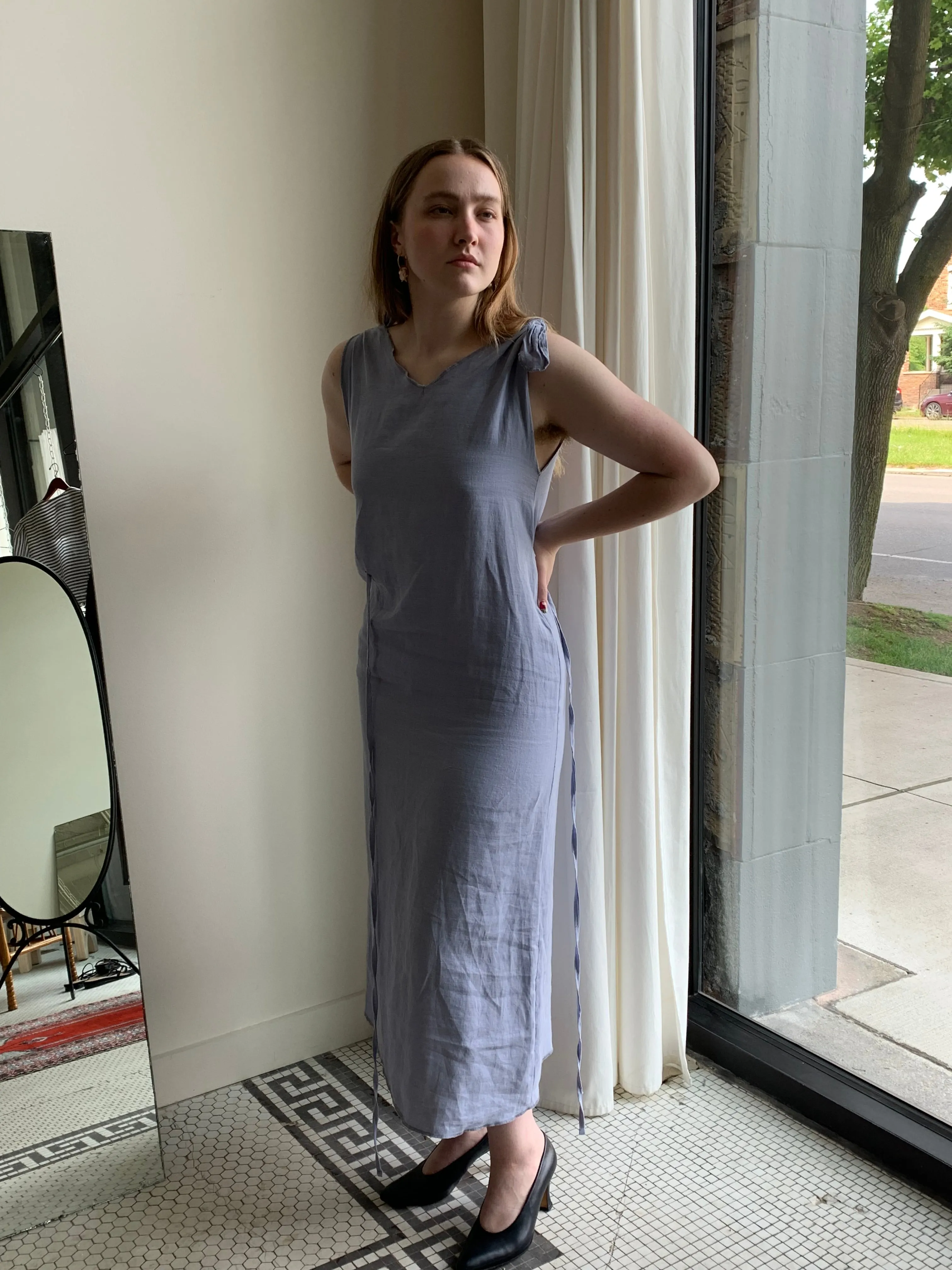 Deiji Studios linen midi dress