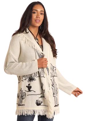 Desertscape Fringe Cardigan