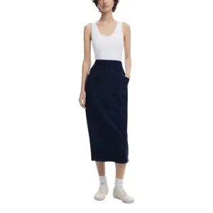 Desigual Sleeveless Blue Dress with Round Neck and Front Pockets