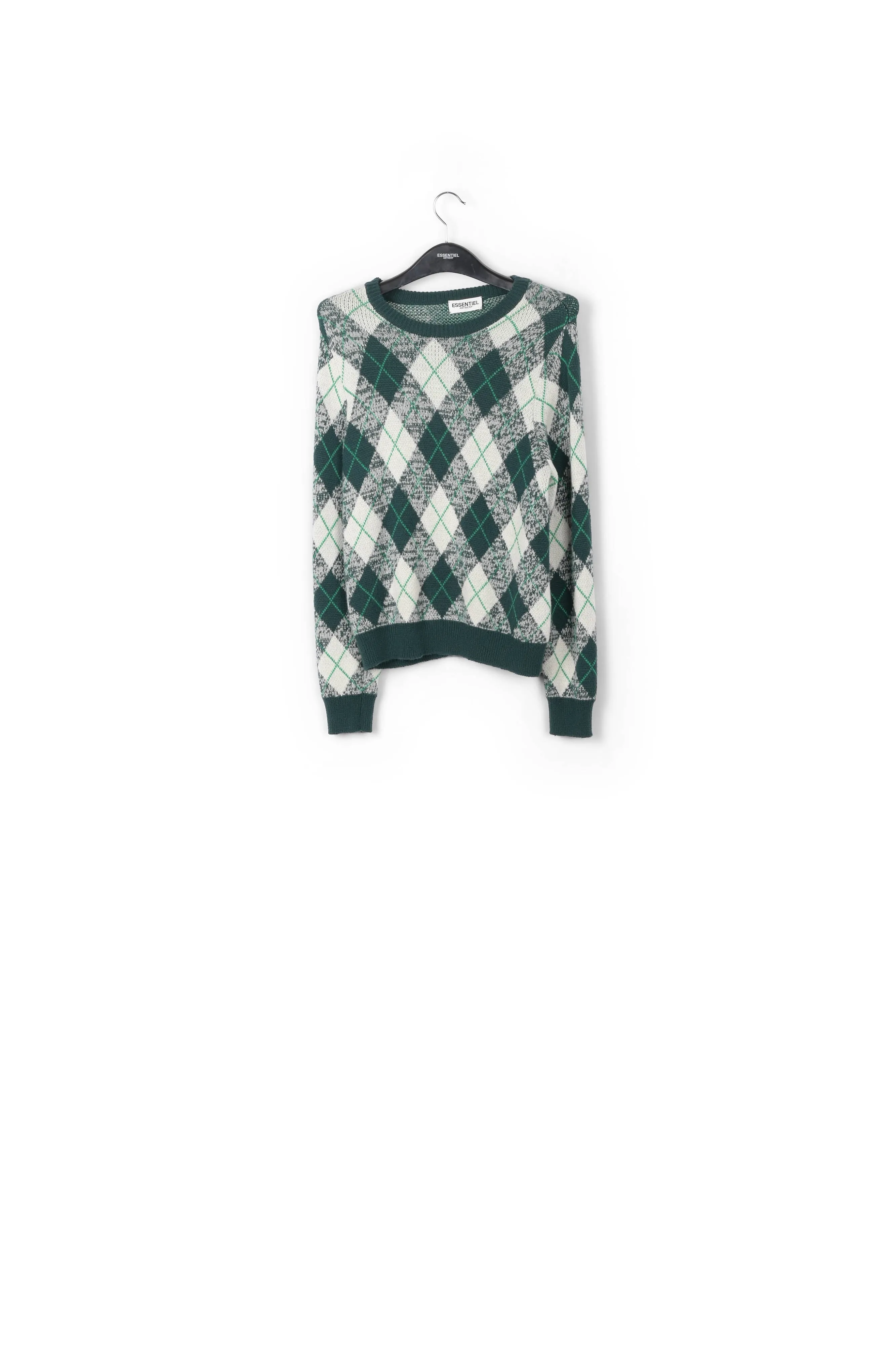 Diamond jacquard sweater