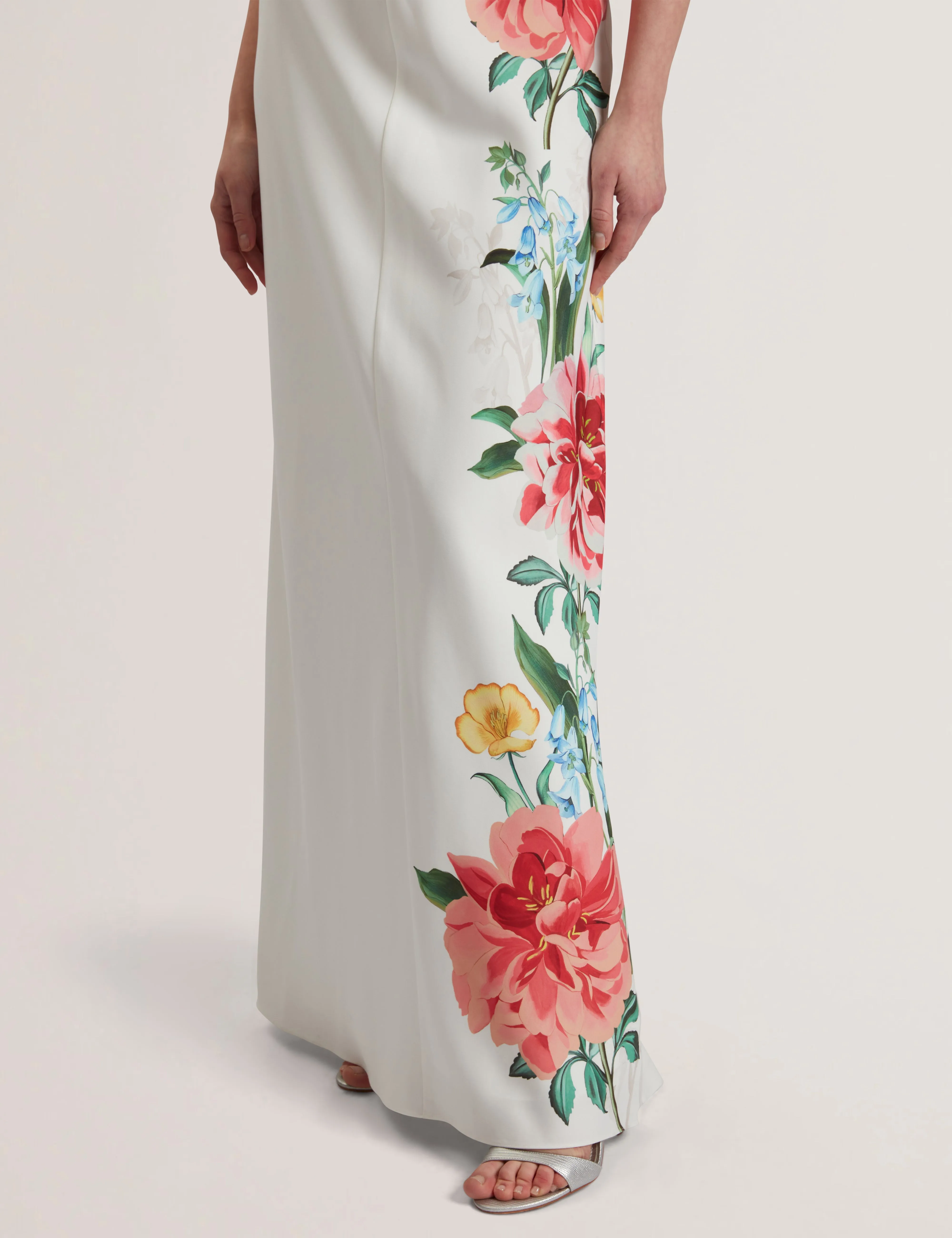 Dodia Column Maxi Dress White